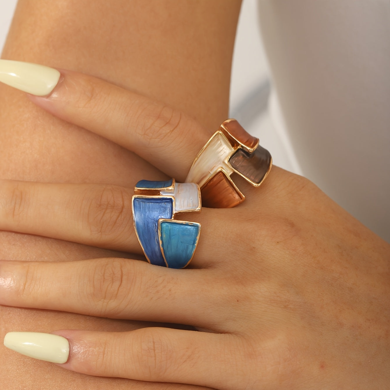 Handbemalter Mosaikring