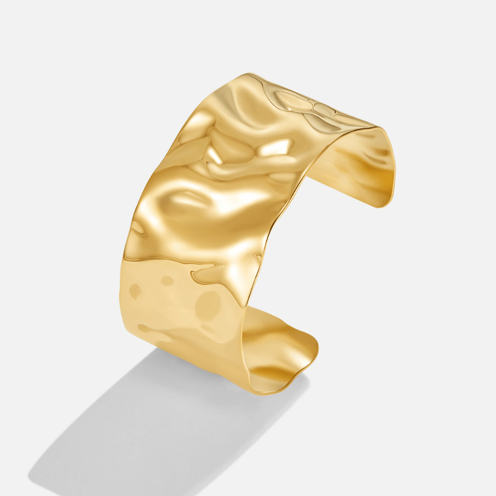 Skulpturierte Goldmanschette
