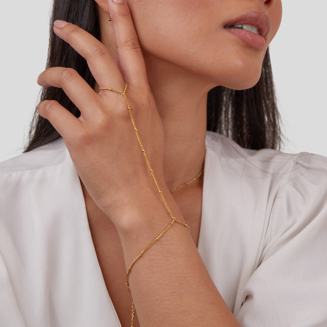 Elegantes Goldenes Handketten-Armband
