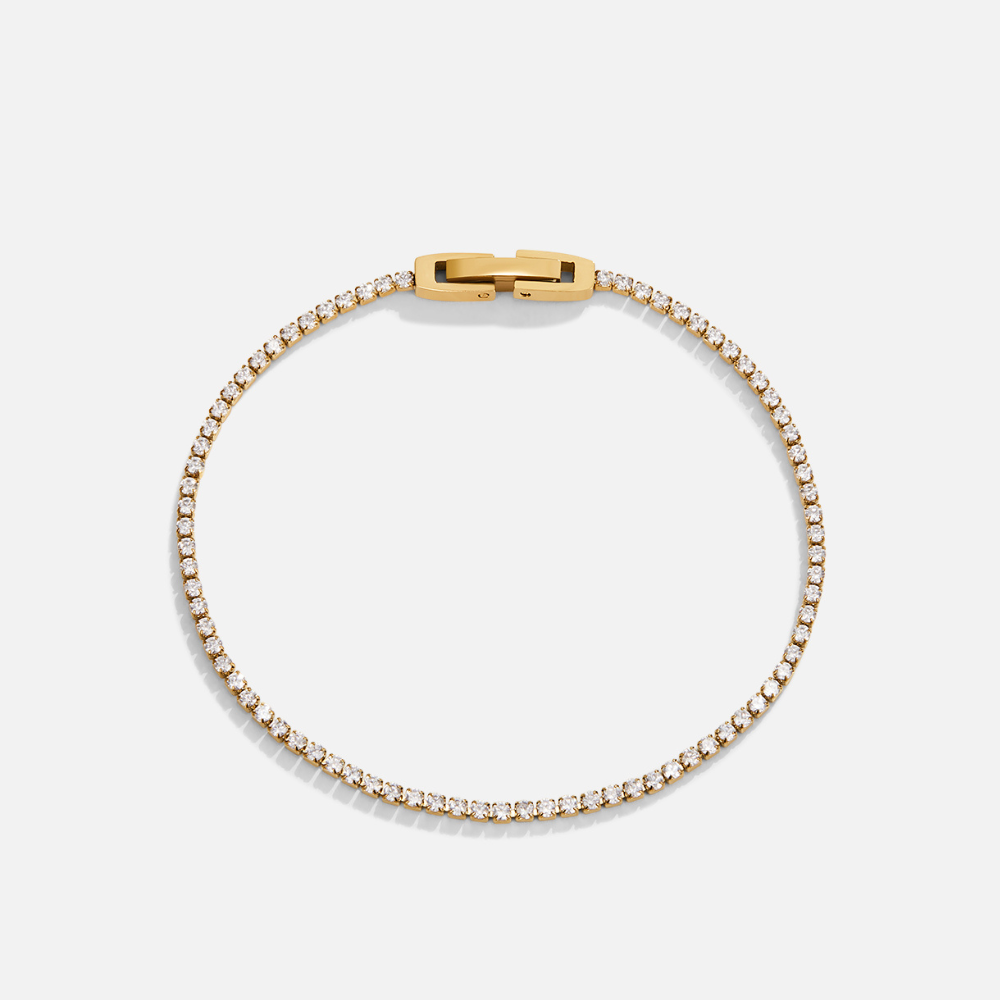 Elegantes Kristall-Armband in Gold