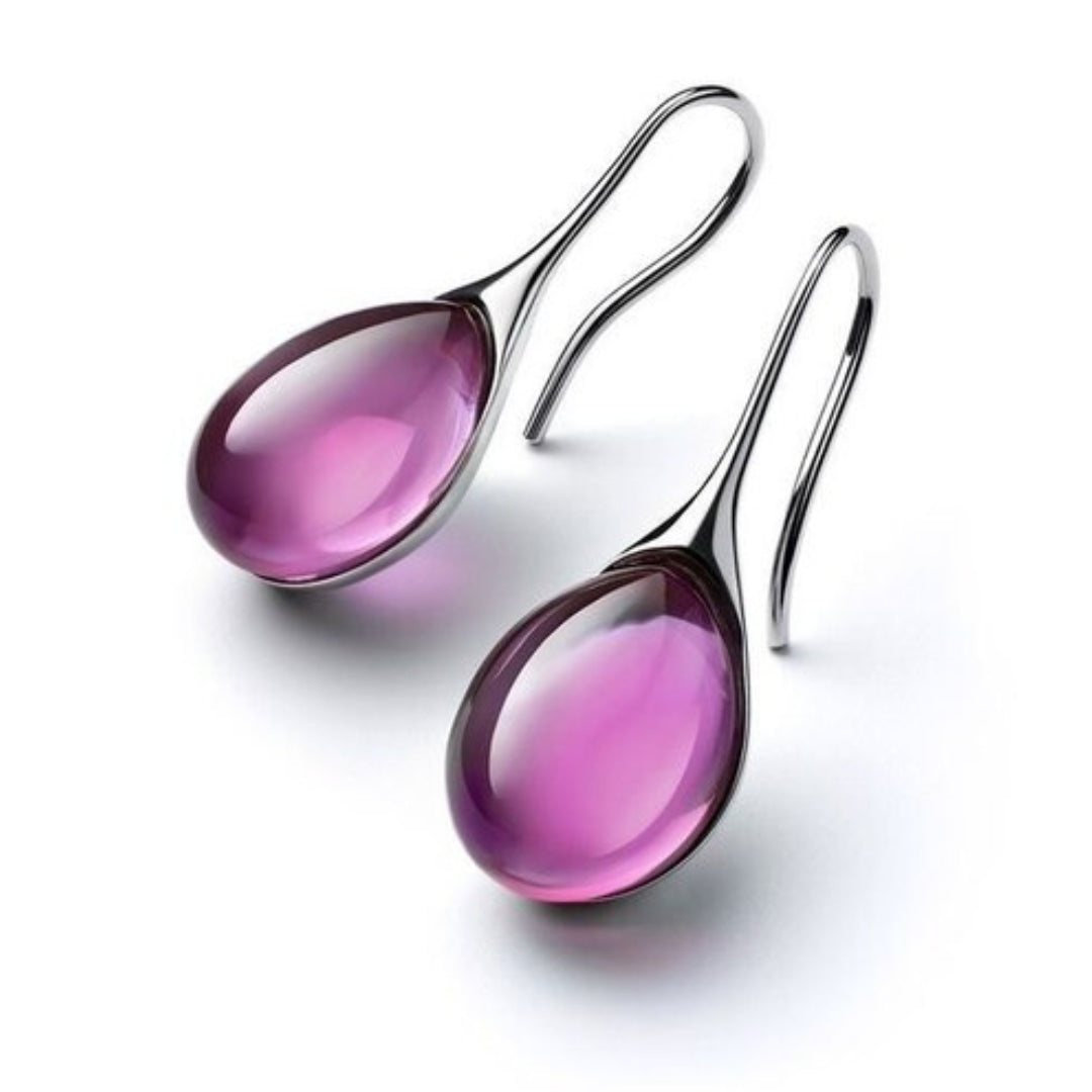 Elegante Tropfenohrringe mit Kristall