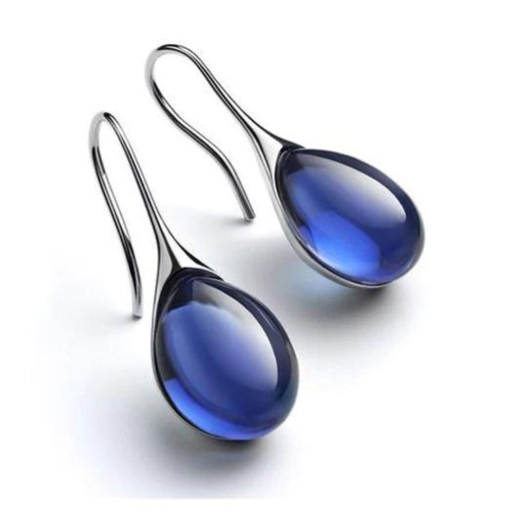 Elegante Tropfenohrringe mit Kristall