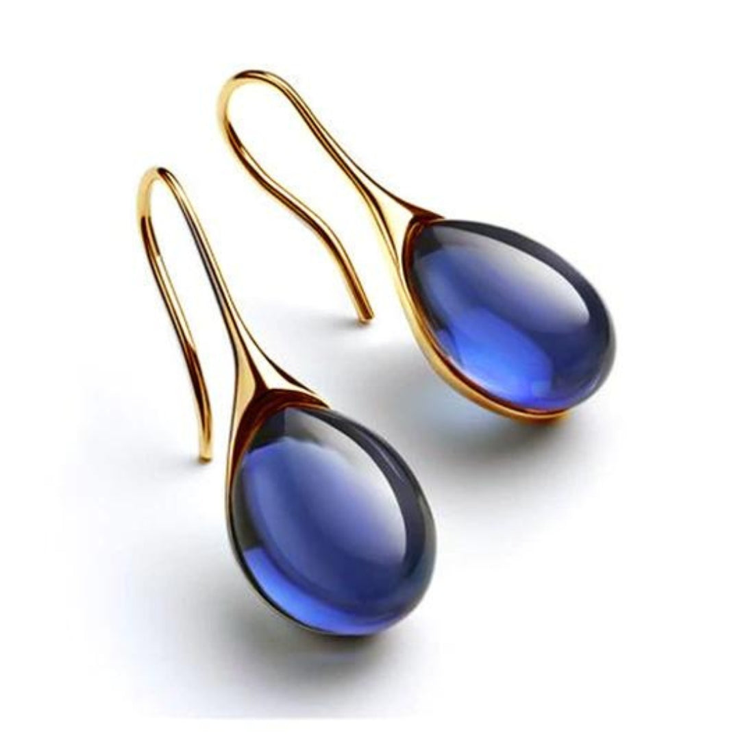 Elegante Tropfenohrringe mit Kristall