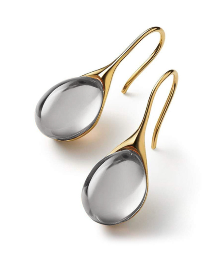 Elegante Tropfenohrringe mit Kristall