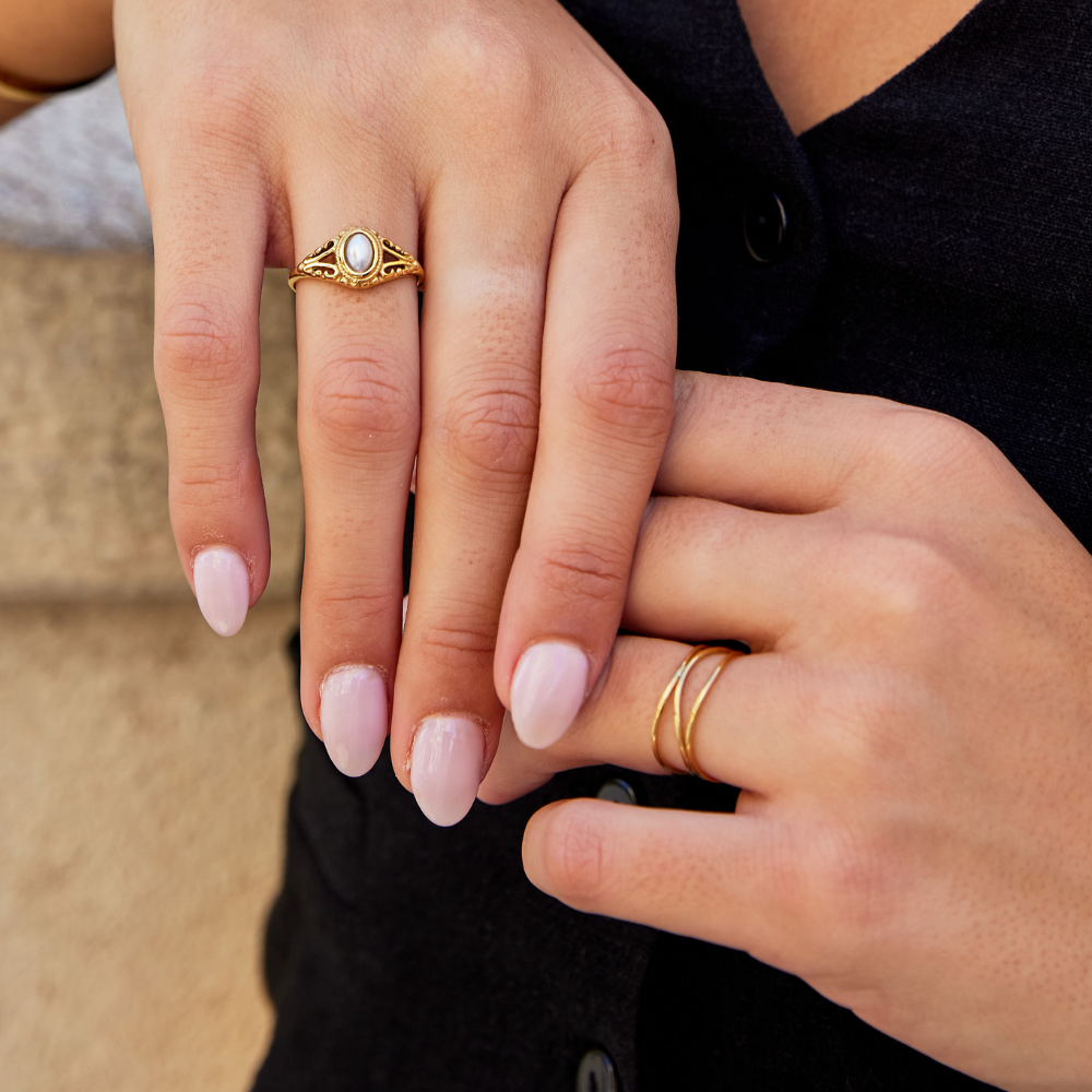 Vintage Perlen-Eleganzring