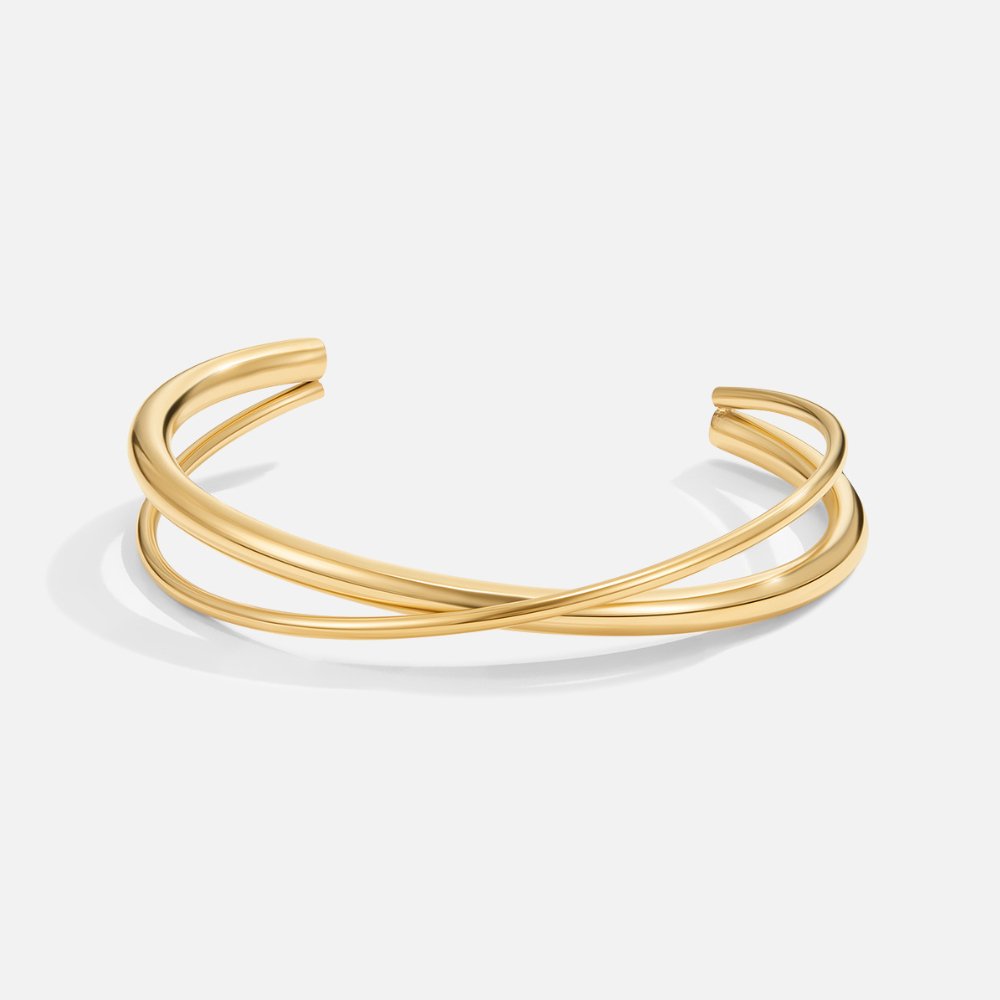 Goldener Twist-Armreif