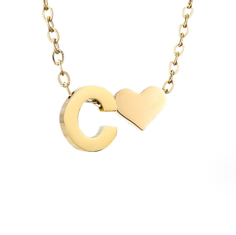 Ewige Goldkette mit Herz-Anhänger