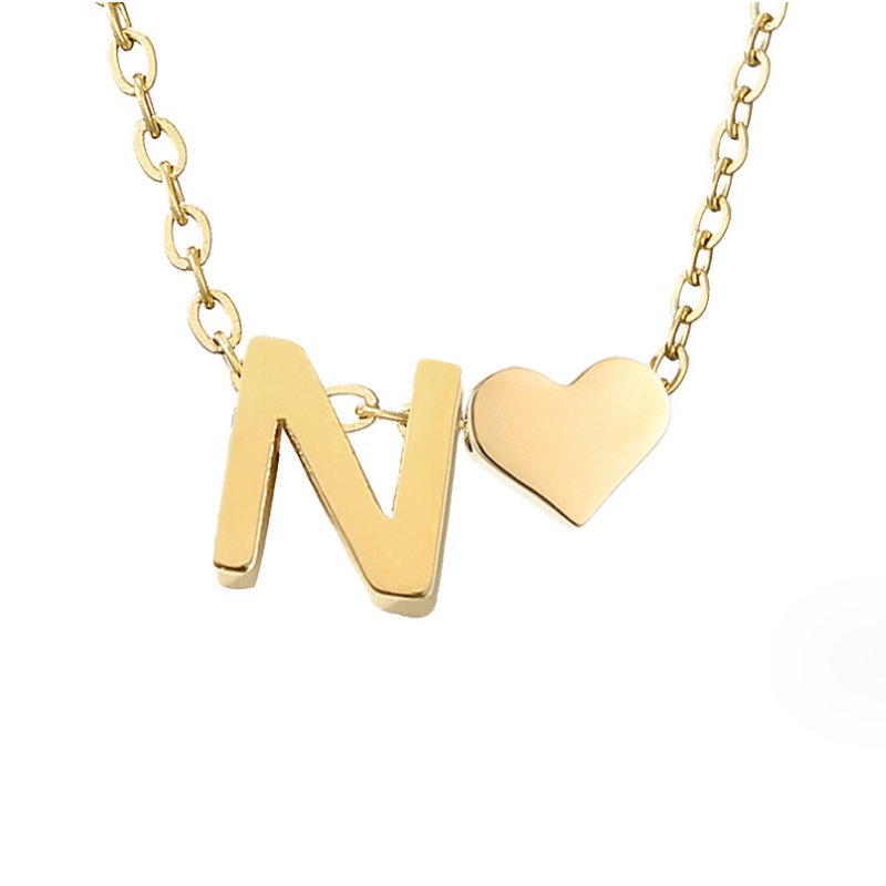 Ewige Goldkette mit Herz-Anhänger