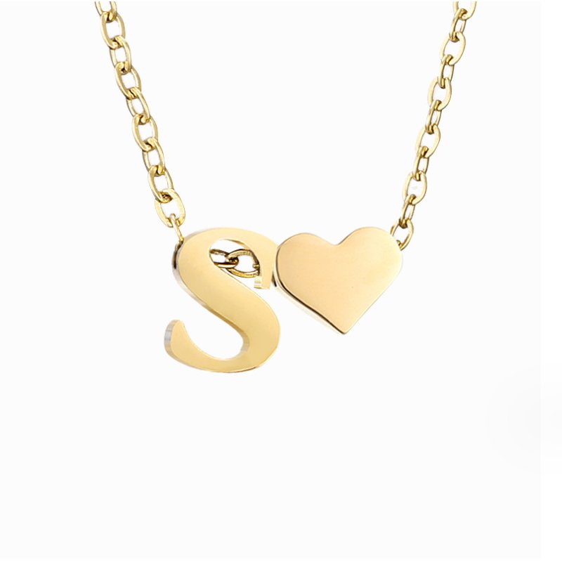 Ewige Goldkette mit Herz-Anhänger