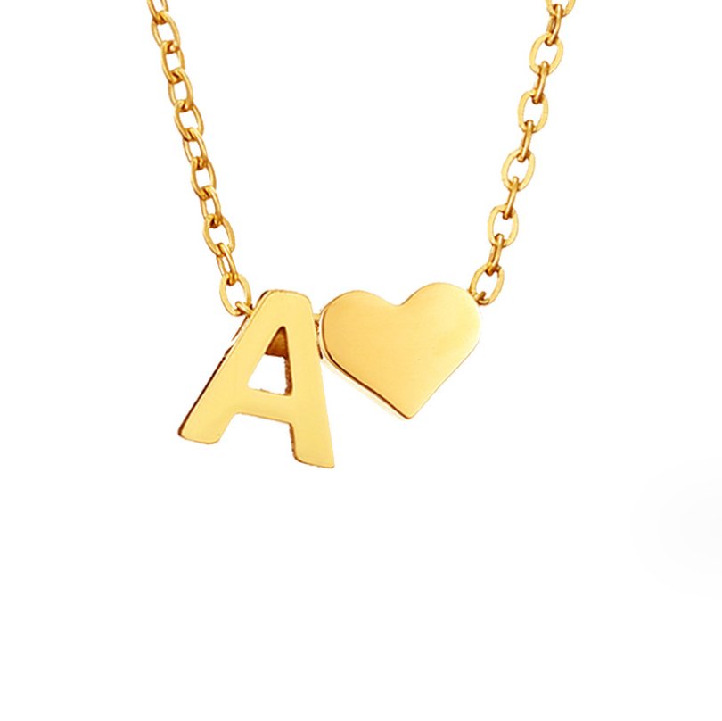 Ewige Goldkette mit Herz-Anhänger