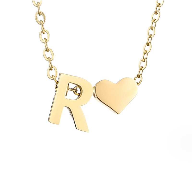 Ewige Goldkette mit Herz-Anhänger