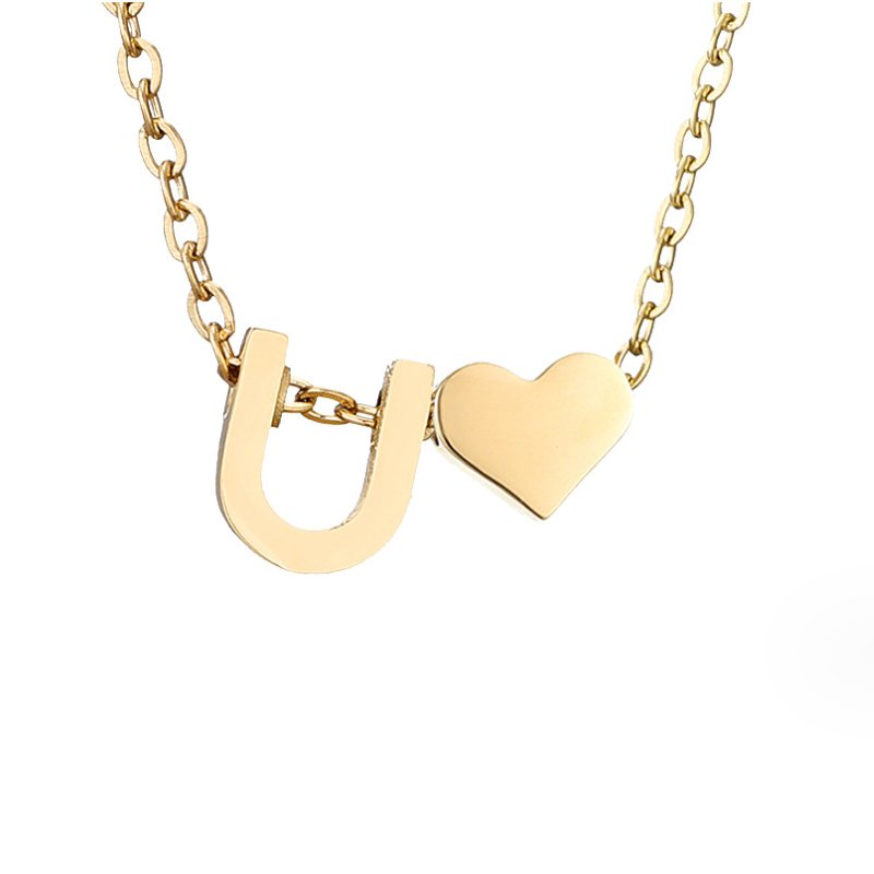 Ewige Goldkette mit Herz-Anhänger