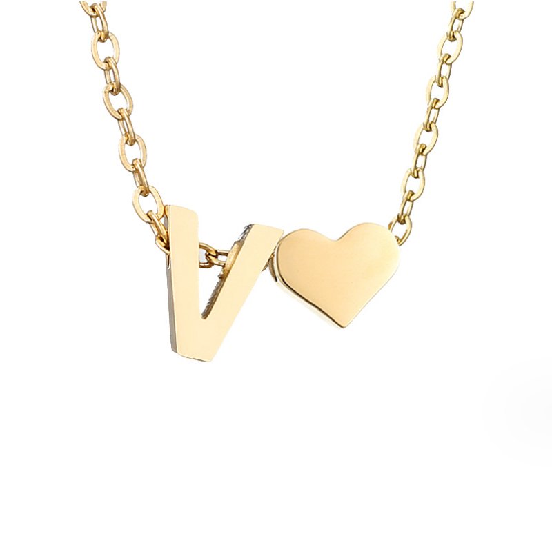 Ewige Goldkette mit Herz-Anhänger