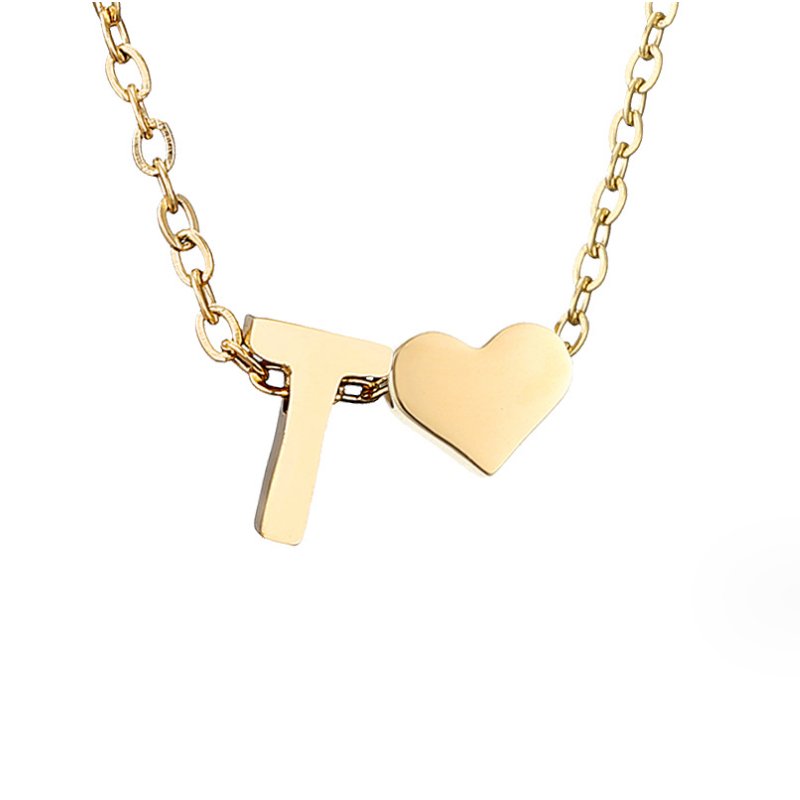 Ewige Goldkette mit Herz-Anhänger