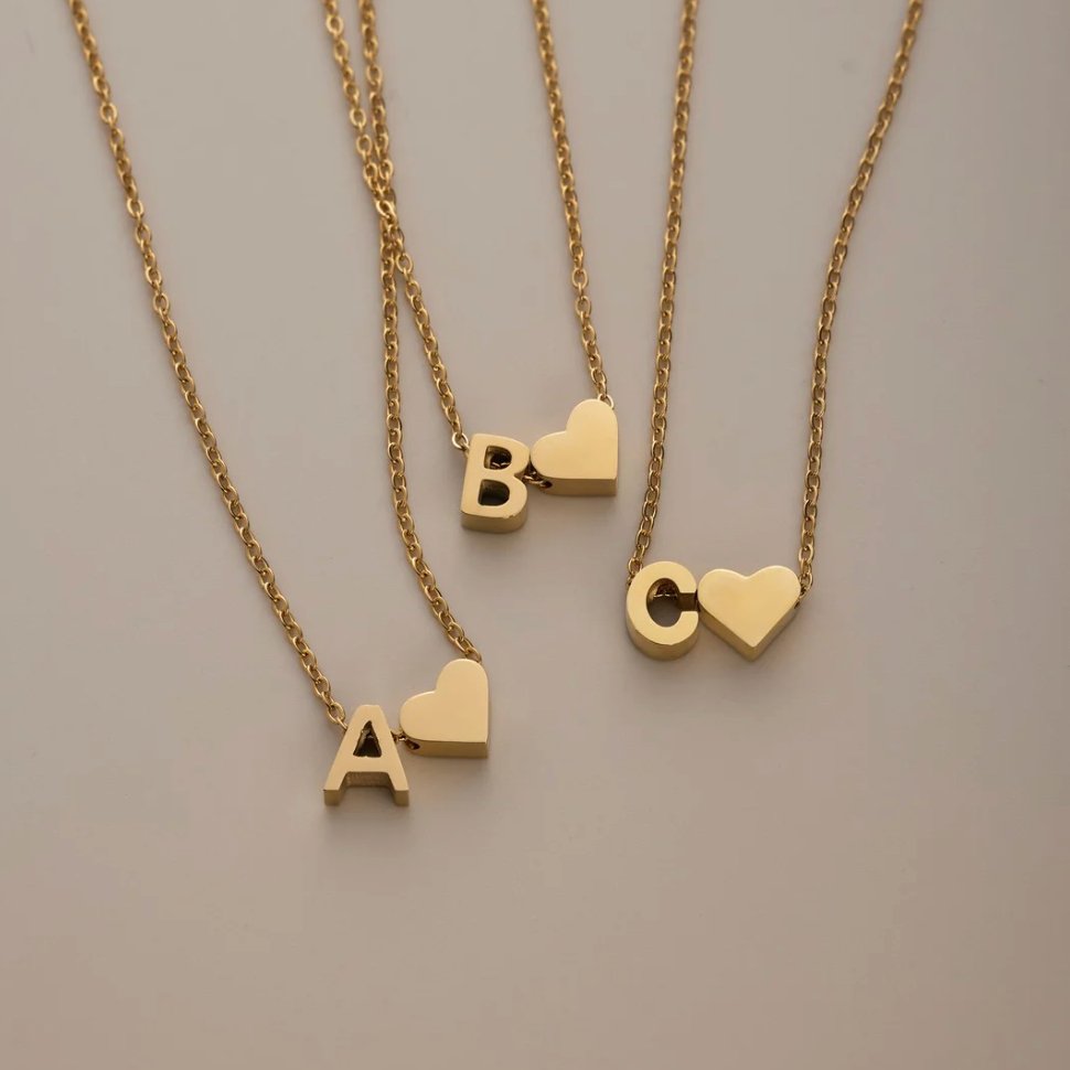 Ewige Goldkette mit Herz-Anhänger