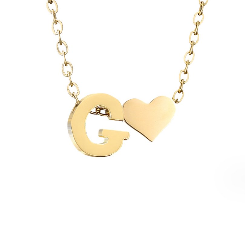 Ewige Goldkette mit Herz-Anhänger