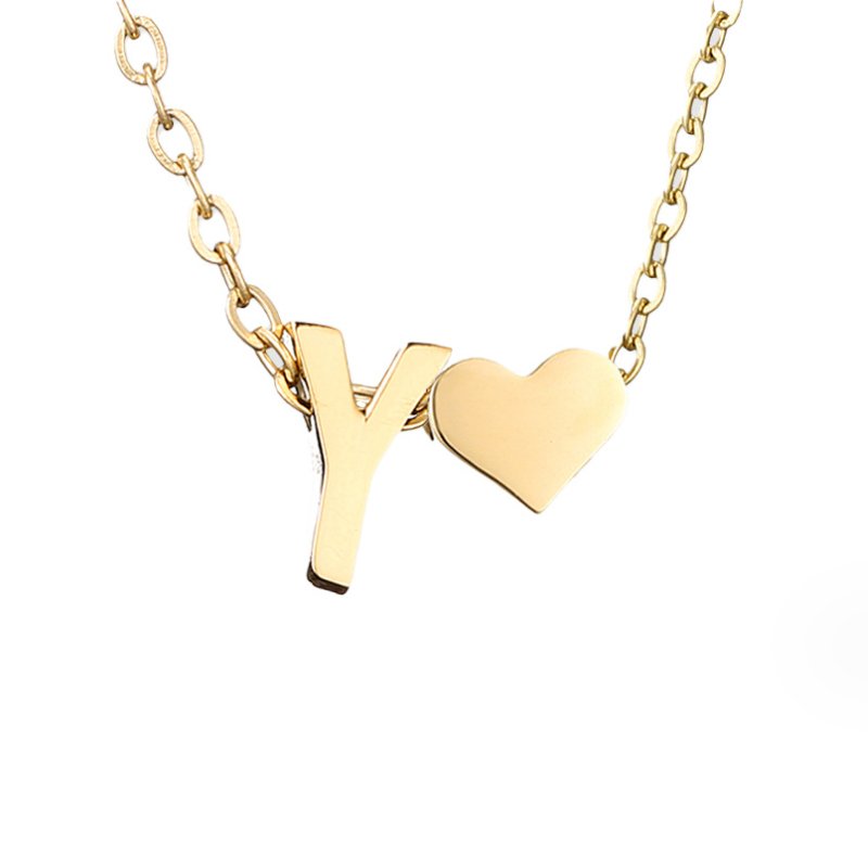 Ewige Goldkette mit Herz-Anhänger