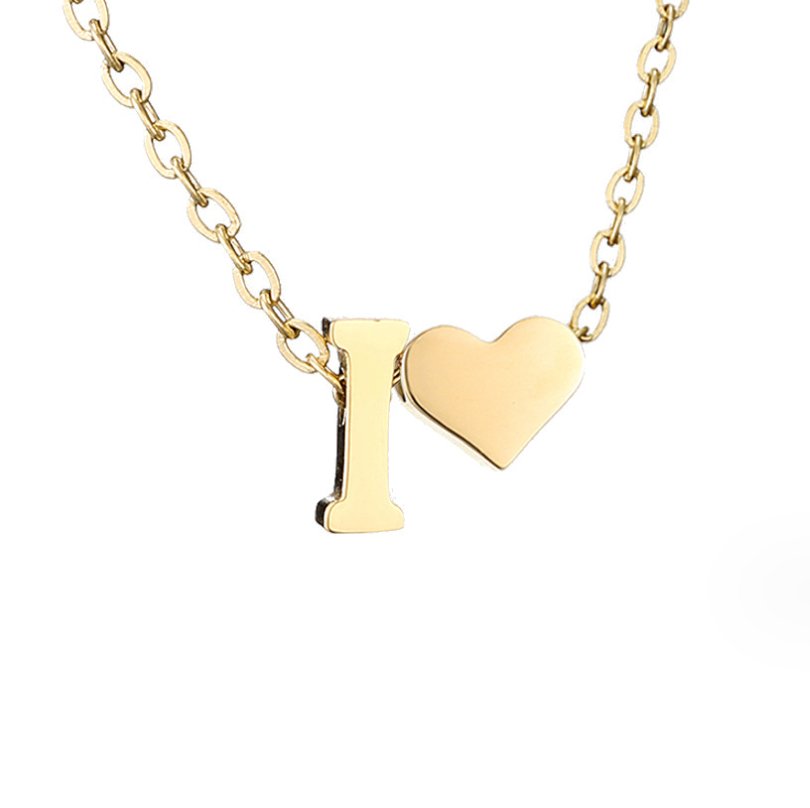 Ewige Goldkette mit Herz-Anhänger