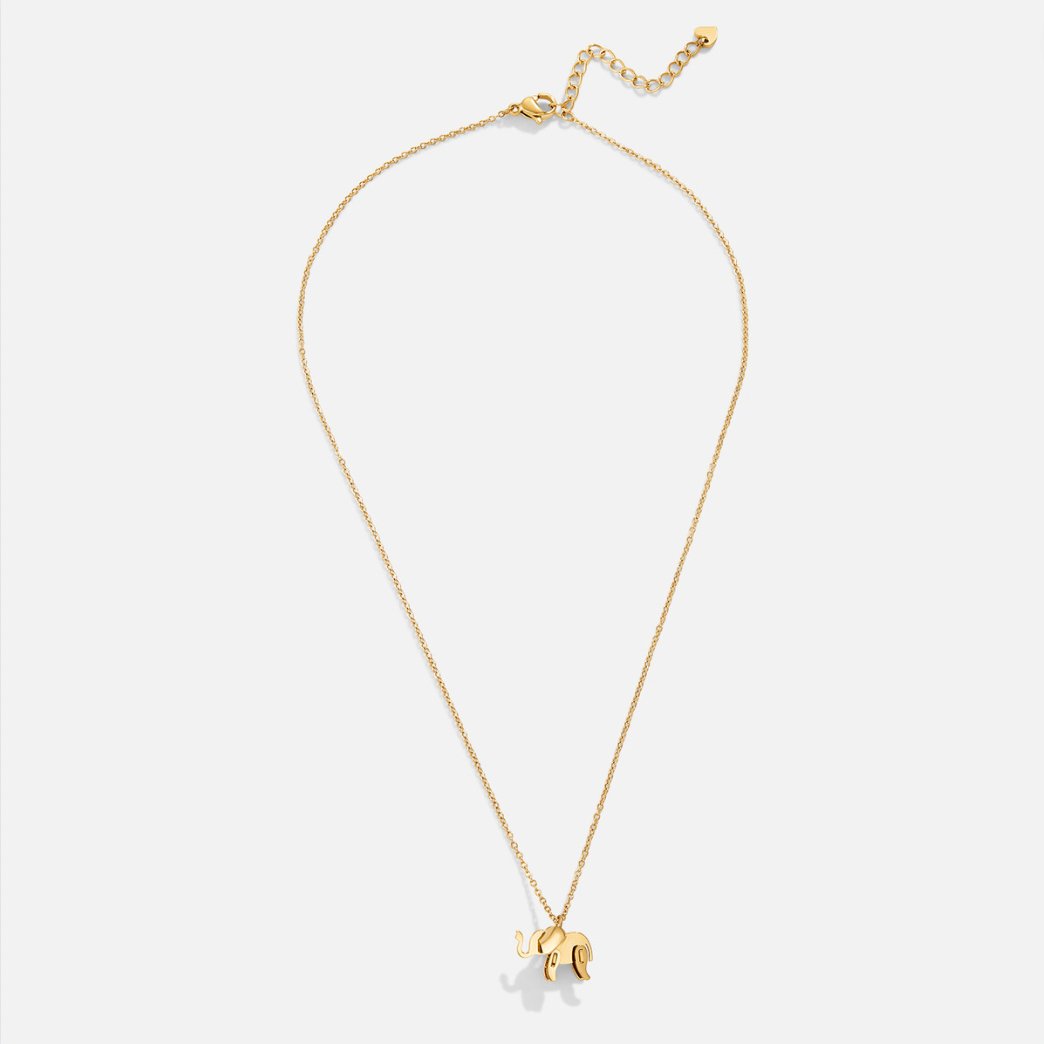 Goldene Halskette mit Elefantenanhänger