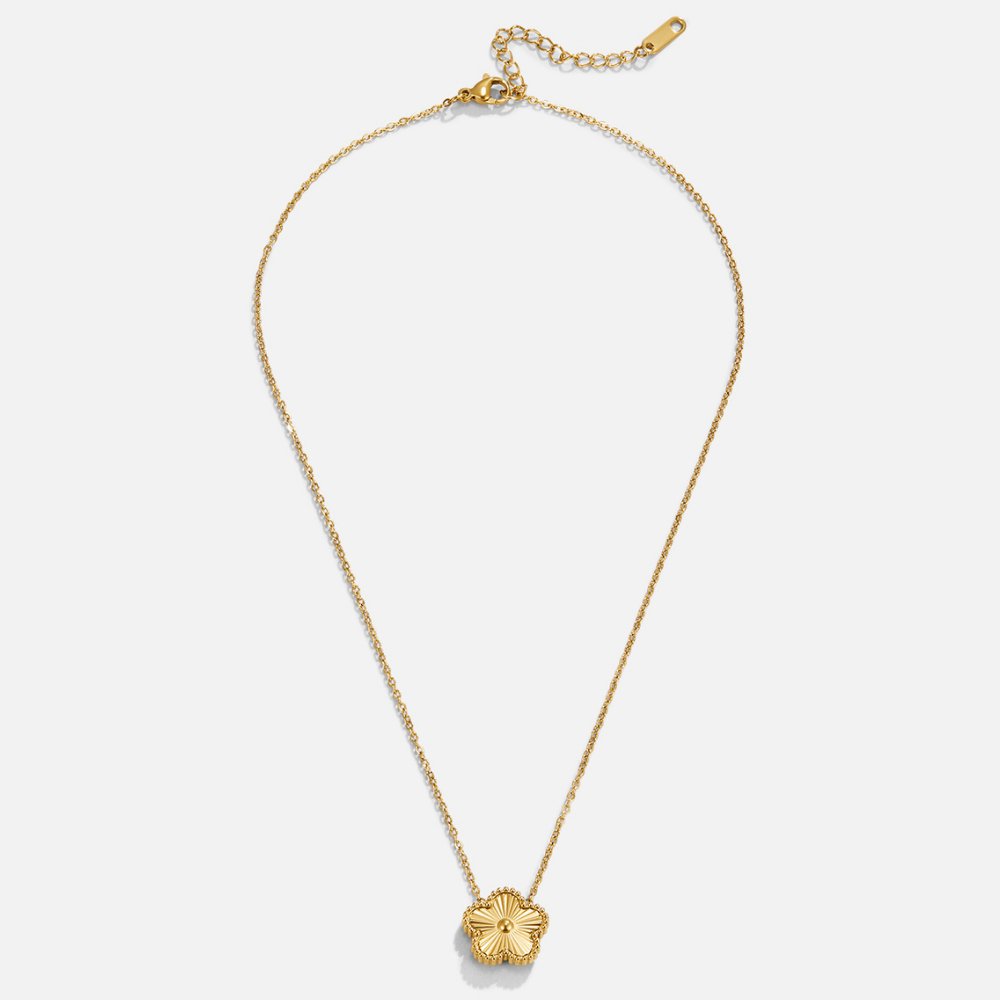 Glücksblume Gold Halskette