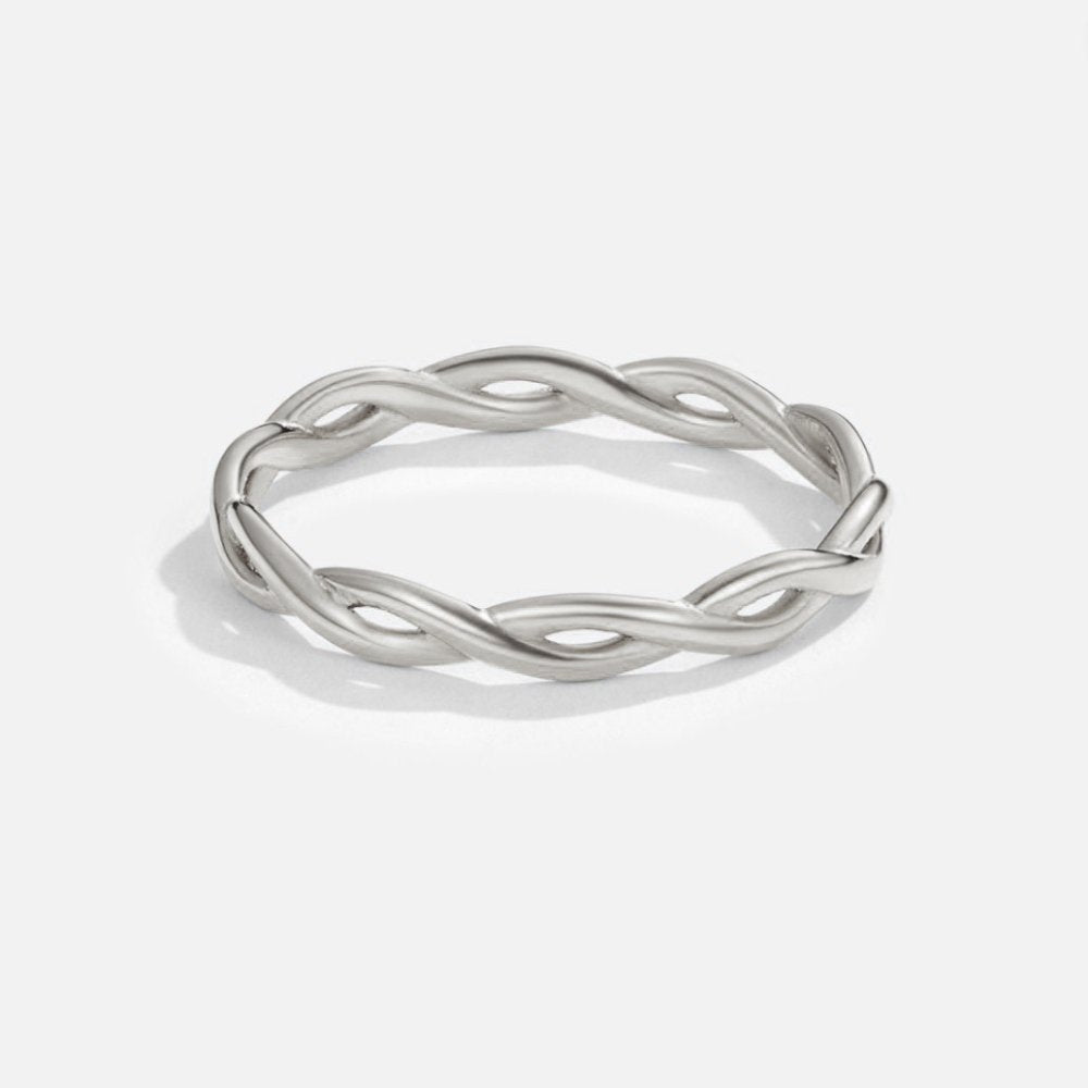 Gedrehter Infinity Silberring
