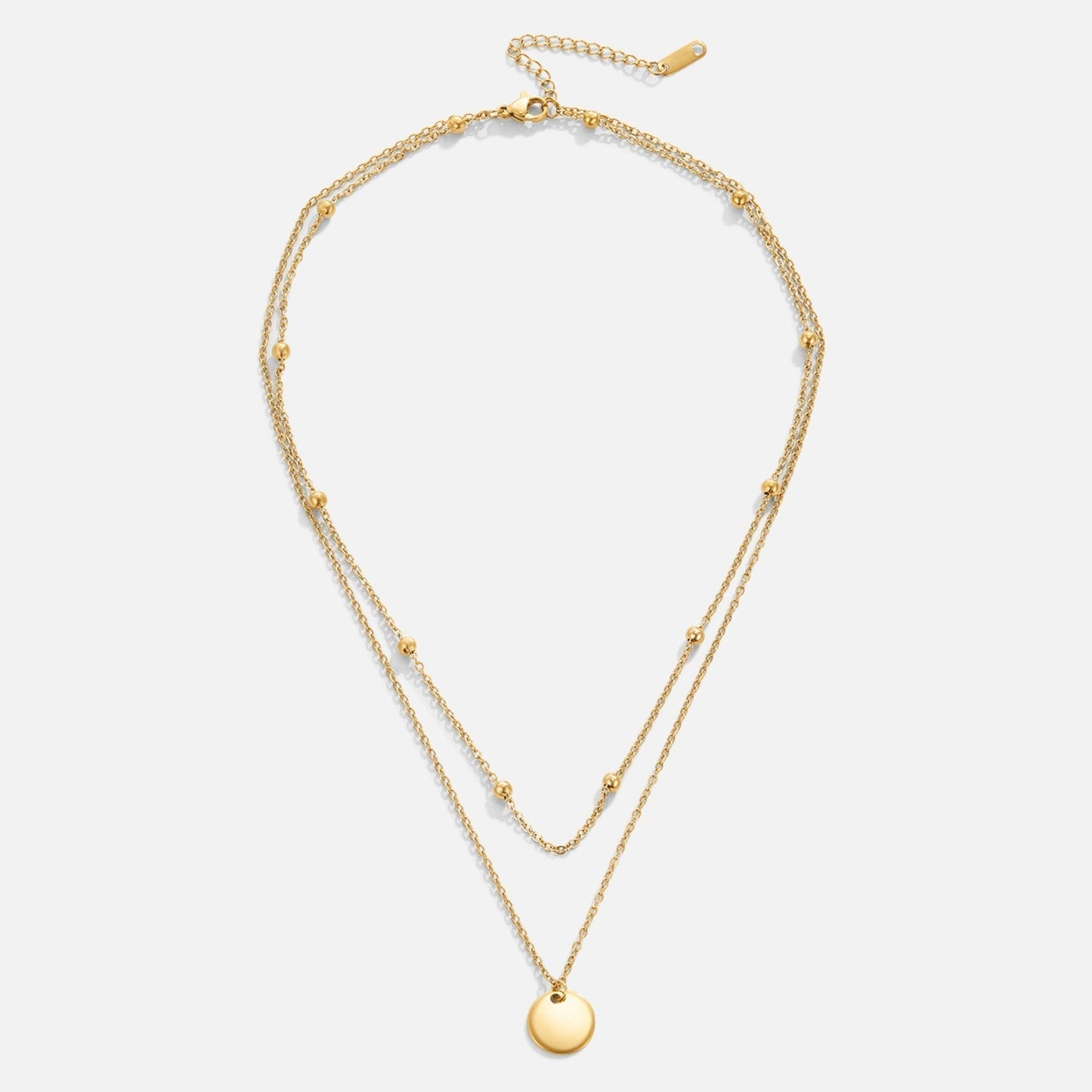 Mehrreihige Goldkette mit Anhänger