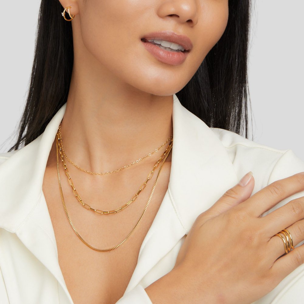 Mehrschichtige Goldkette