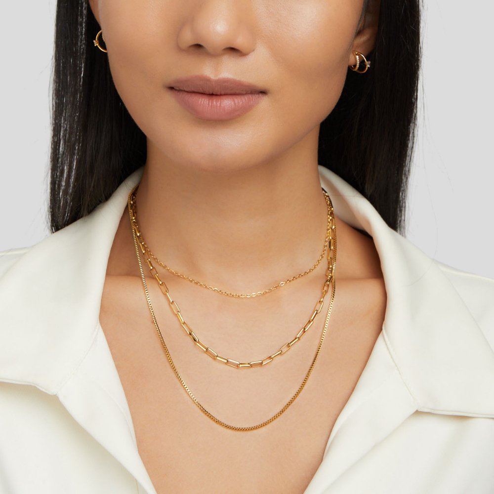 Mehrschichtige Goldkette