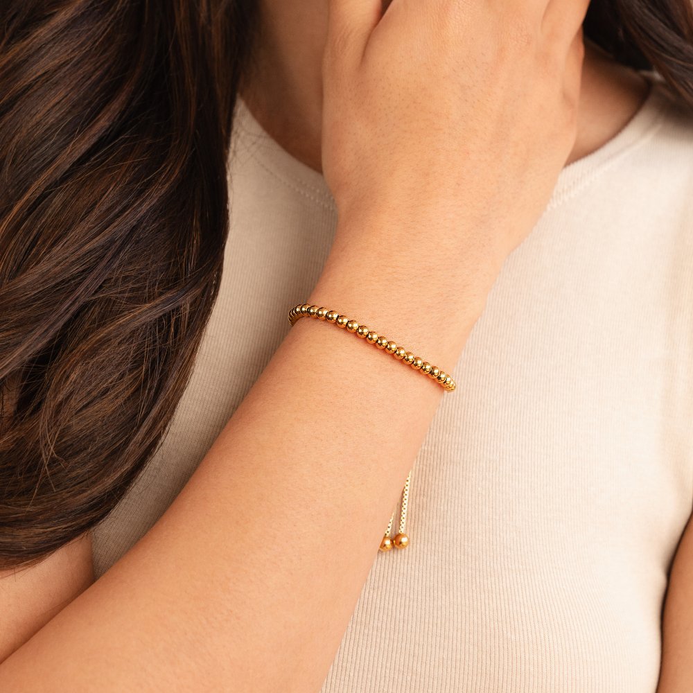 Elegantes Goldperlen-Armband
