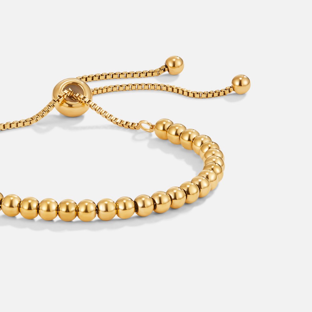 Elegantes Goldperlen-Armband