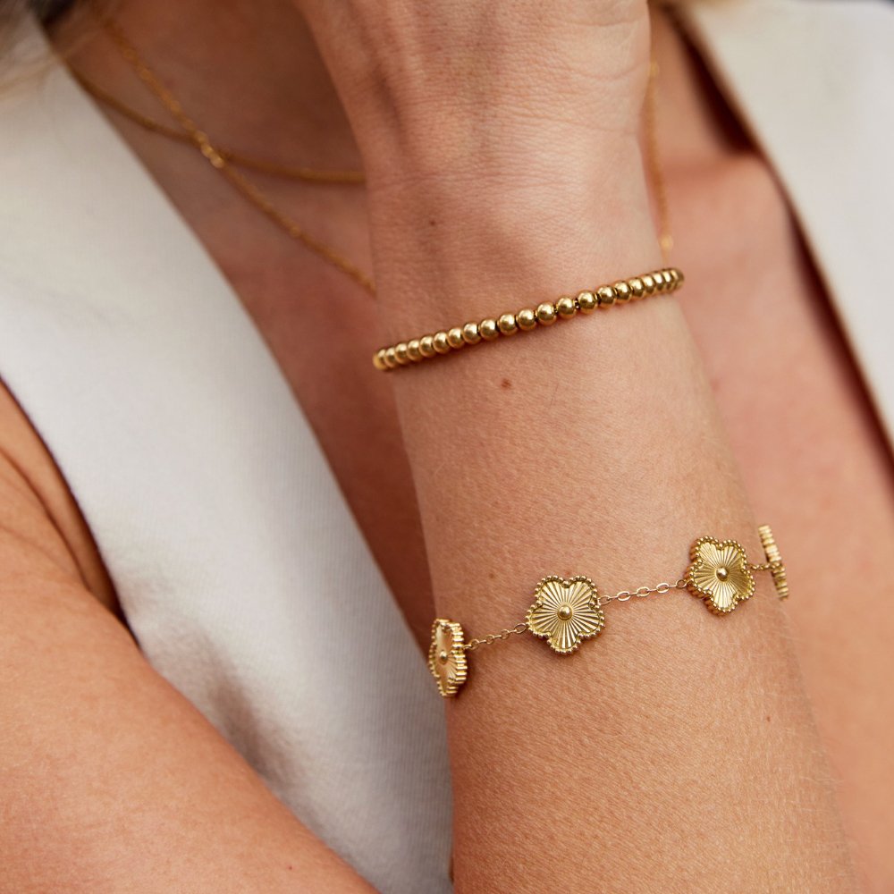 Elegantes Goldperlen-Armband