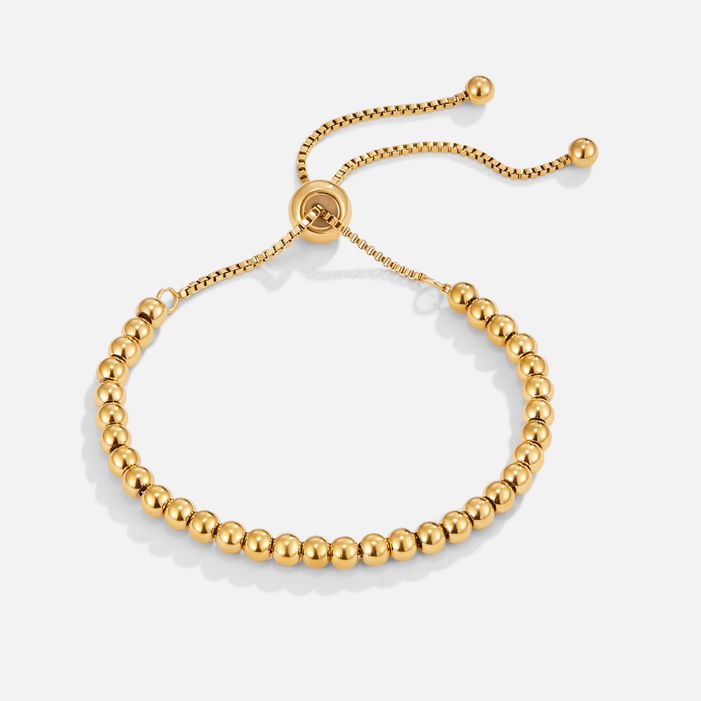 Elegantes Goldperlen-Armband
