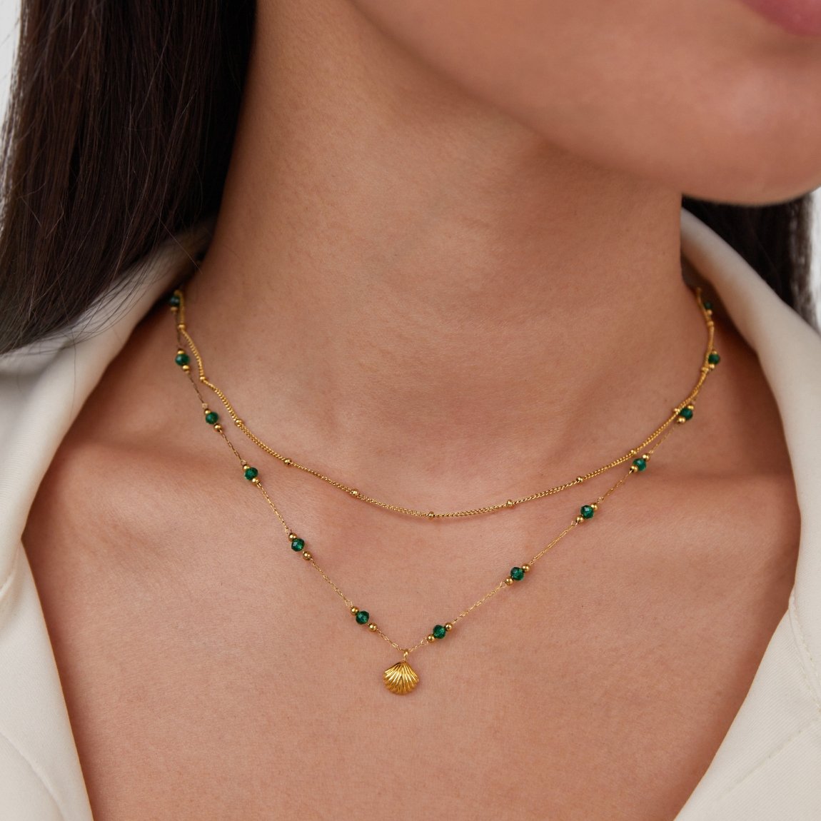 Zarte Gold-Choker Halskette