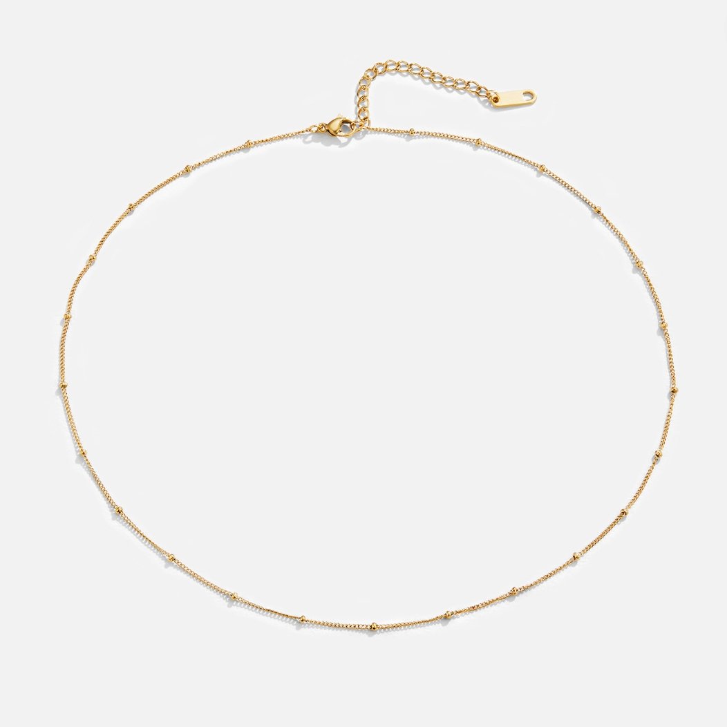 Zarte Gold-Choker Halskette