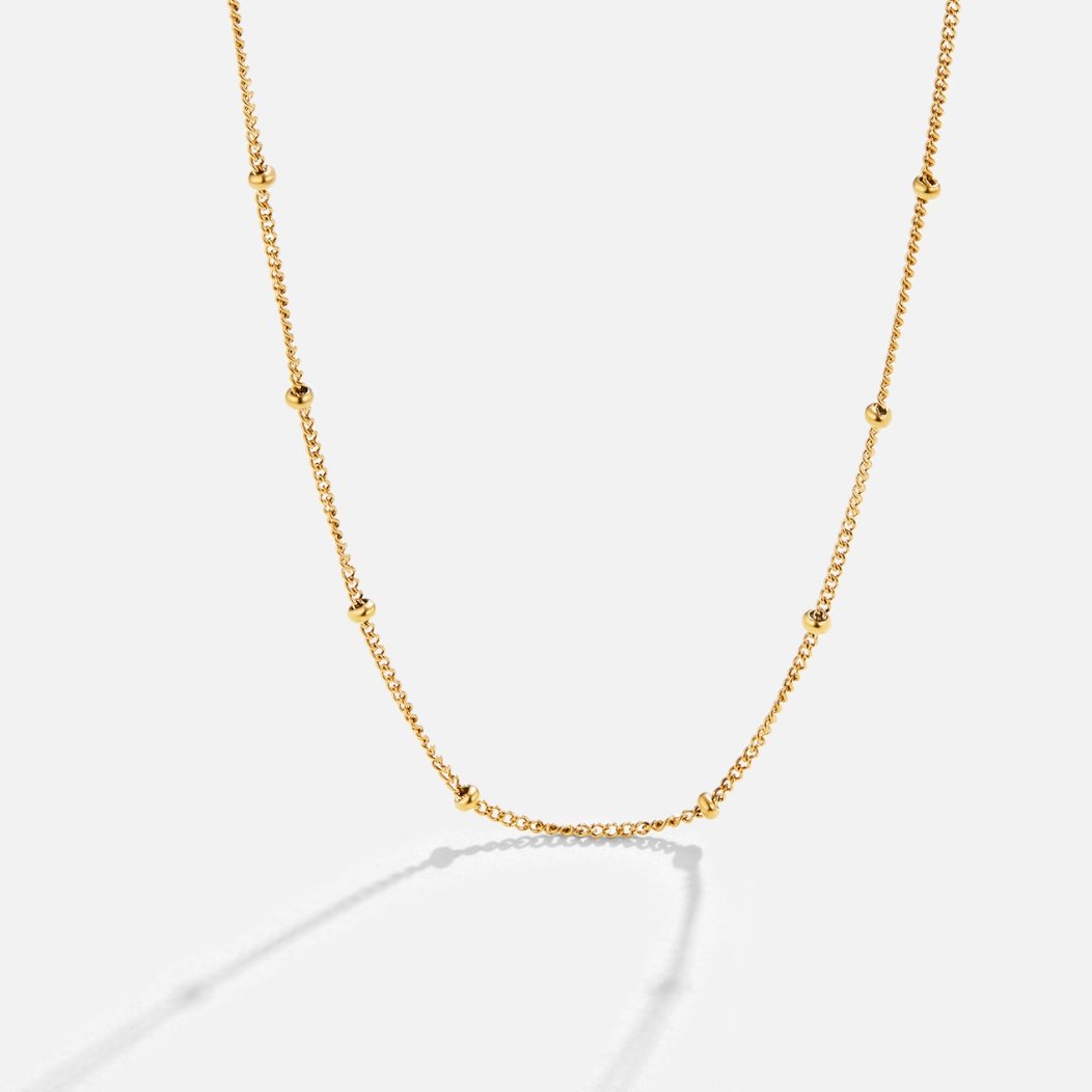 Zarte Gold-Choker Halskette