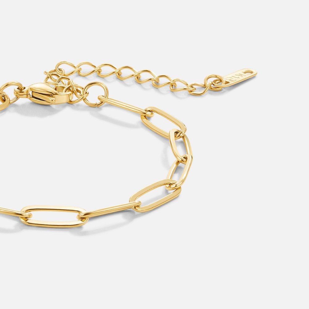 Modernes Gliederarmband in Gold