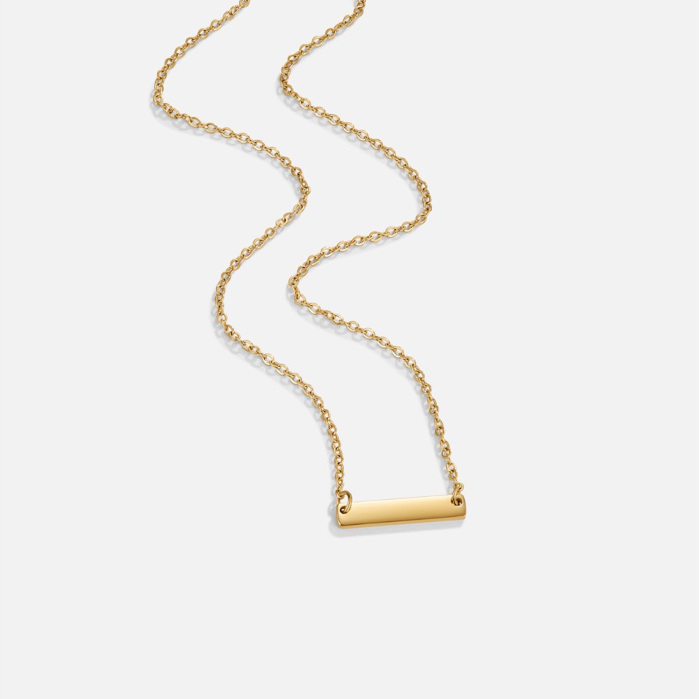 Goldene Balken-Halskette