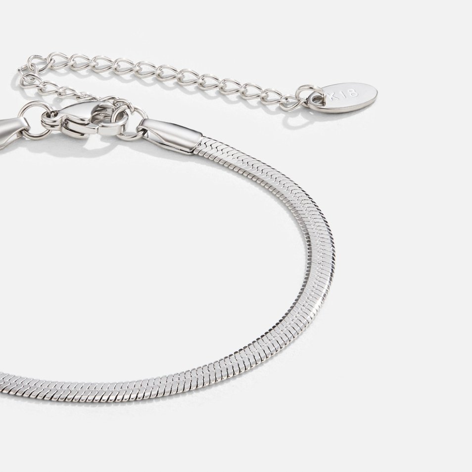 Schlankes Schlangenketten-Armband