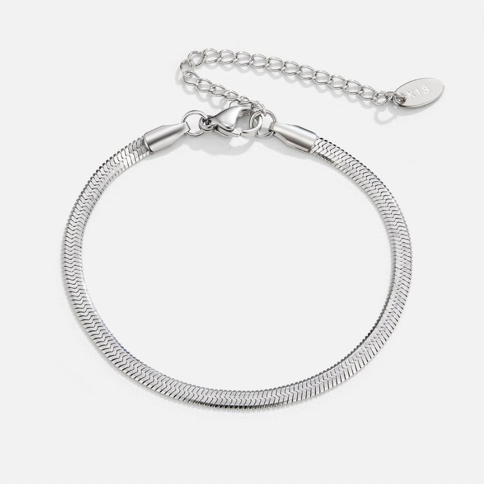 Schlankes Schlangenketten-Armband