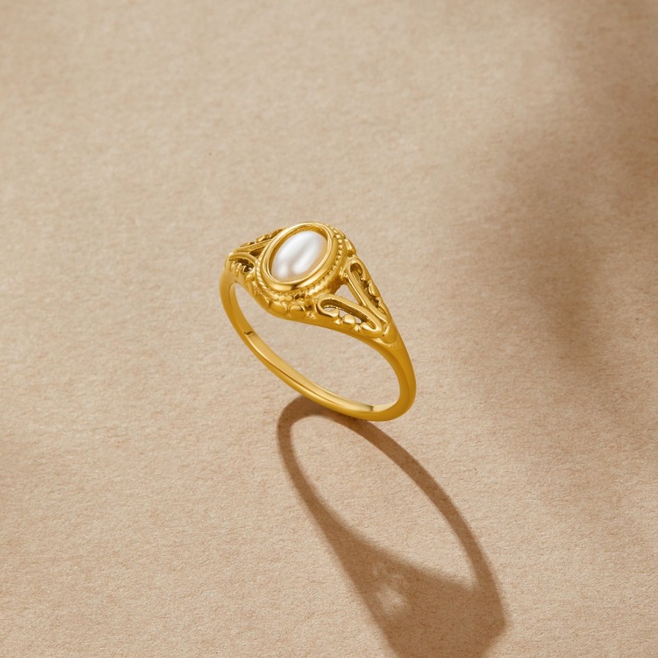 Vintage Perlen-Eleganzring