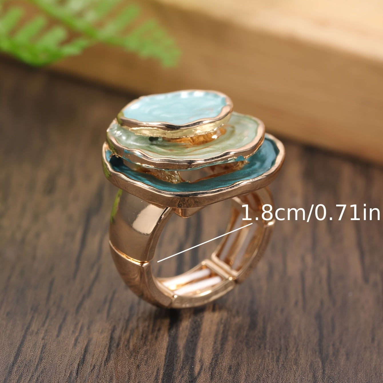 Boho Dreifach Schicht Emaille Ring