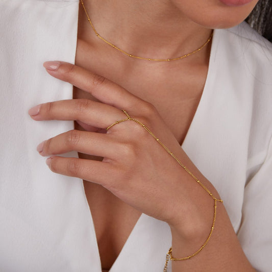 Elegantes Goldenes Handketten-Armband