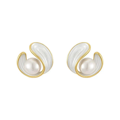 Elegante Opal Perlen Ohrringe