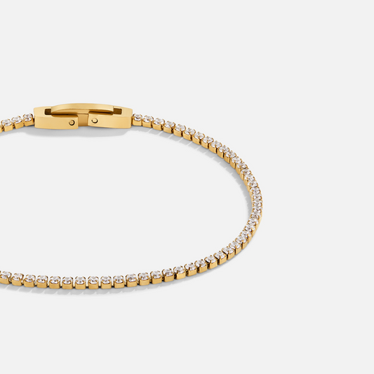 Elegantes Kristall-Armband in Gold