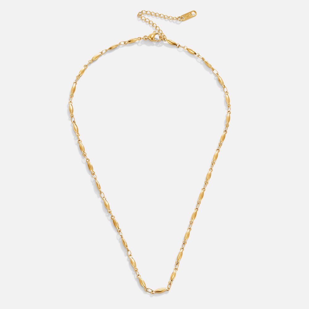 Goldene Halskette mit Gliederdesign