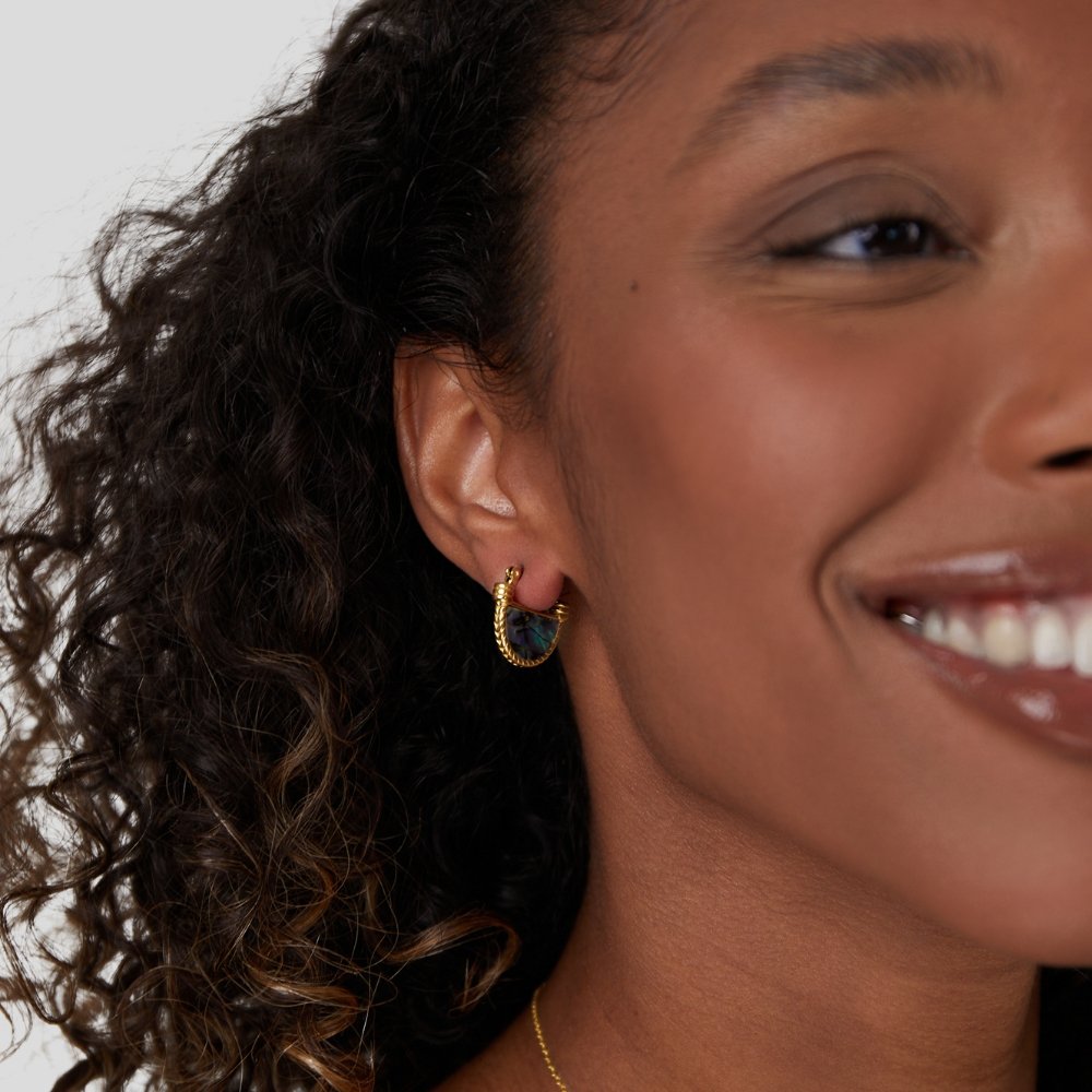 Türkisfarbene Muschel-Halskette