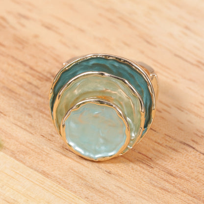 Boho Dreifach Schicht Emaille Ring