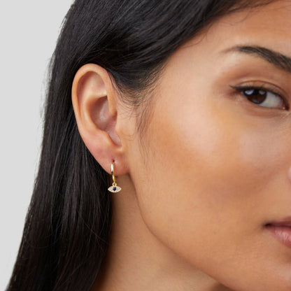 Böser-Blick-Charme-Creolen-Ohrringe