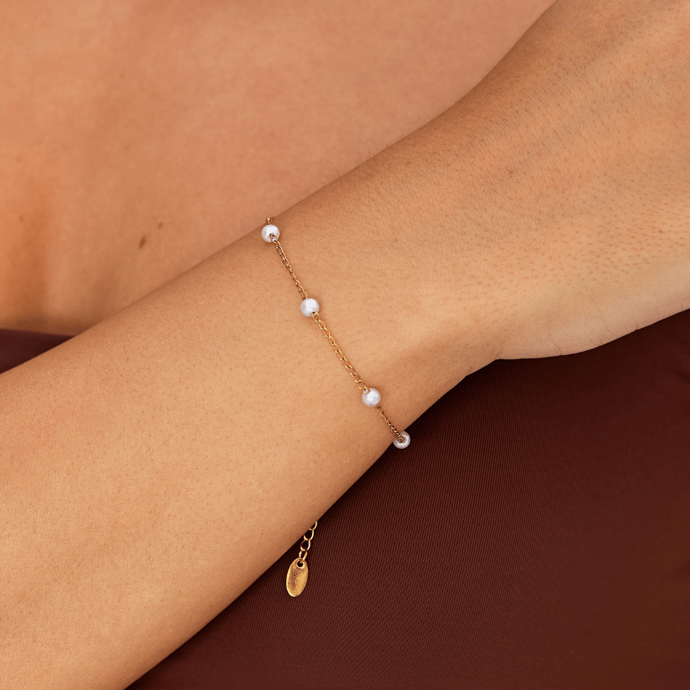 Süßwasserperlen Kettenarmband