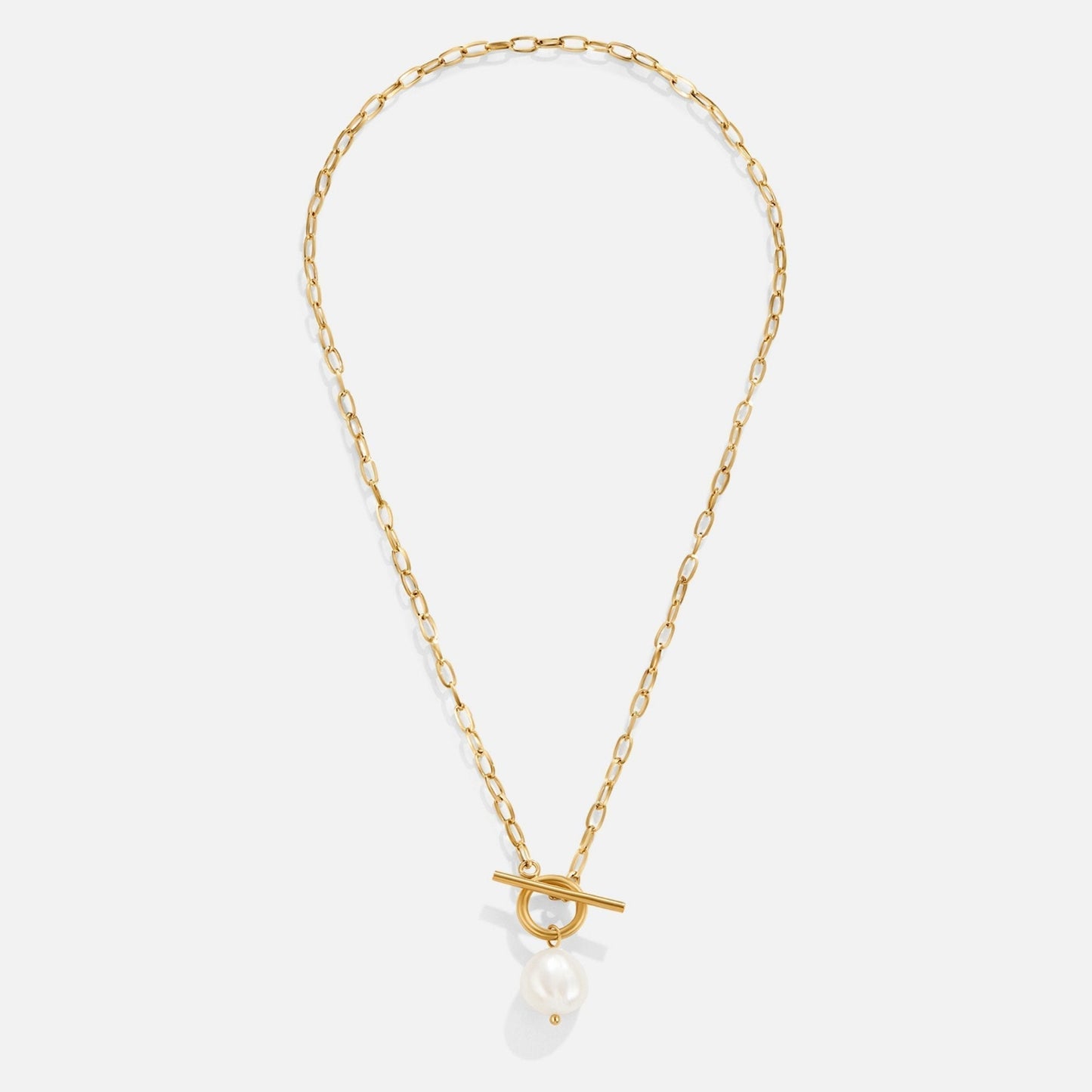 Goldene Halskette mit Süßwasserperle